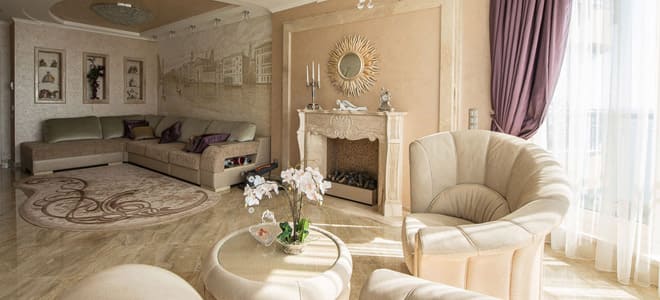 Дизайн гостиной в стиле барокко кухня гостиная в стиле барокко с камином