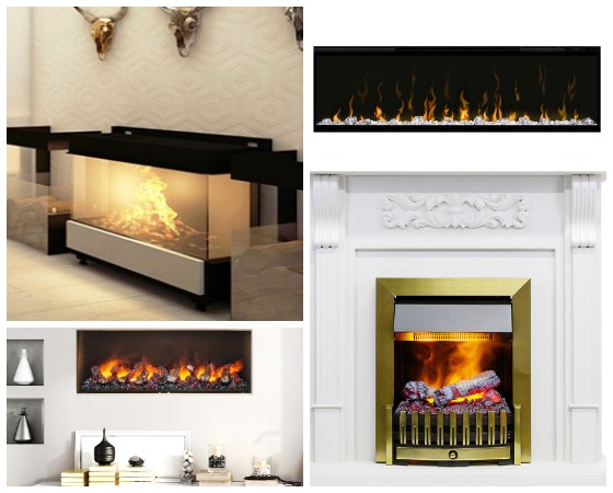 Dimplex Elektrikli kaminlər в интерьере Электрические камины