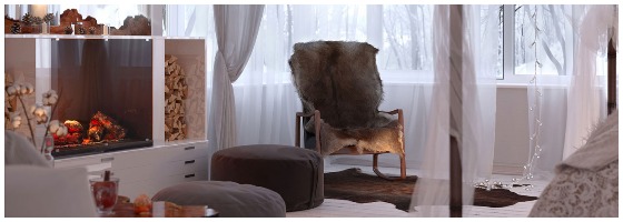 Электрокамин Dimplex в гостиной
