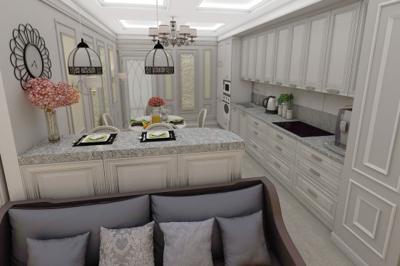 Проект "Гостиная с камином Dimplex Chesford". Фото 6.